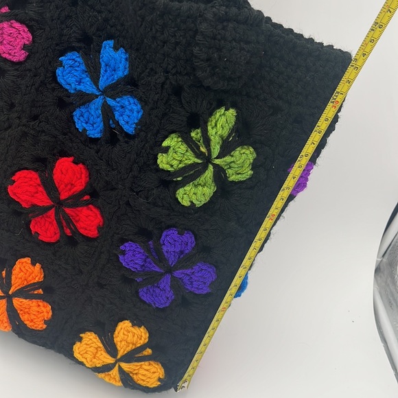 Handmade Boho Crochet Shoulder Bag - Picture 10 of 12